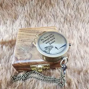 5,08 см Латунный компас Подарки для мужчин Латунный компас Подарок на день рождения для папы Подарок жениха для него Рождественские подарки для него, чтобы вы могли