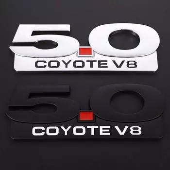 5,0 Coyote V8 логотип автомобиля наклейка передняя решетка капота эмблема значок для Mustang style 1