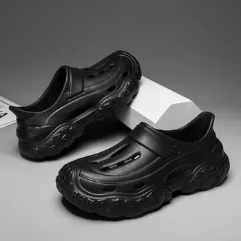 5.0 Step On Shit Feeling Большие размеры Дырчатая обувь Повседневная обувь для отдыха на пляже Нескользящая мужская обувь с мешком на голове 40-41