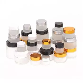 5/10/15/20/30/50/100 г матовое стекло многоразовые бутылки для мази пустая косметическая банка горшок тени для век крем для лица контейнер 10g белый