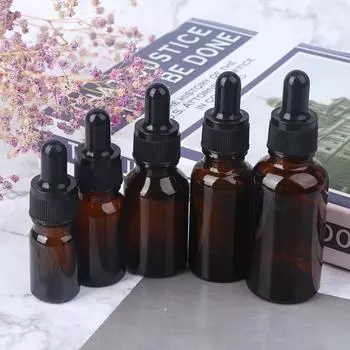 5/10/15/20/30 мл пустые коричневые стеклянные флаконы-капельницы с пипеткой для эфирного масла 20ml