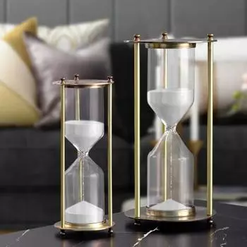 5/10/15/30/60 минут ретро металлические песочные часы креативный детский таймер для зубной щетки стеклянные песочные часы для гостиной рабочего стола офисный декор