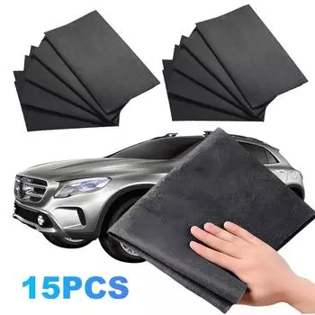 5/10/15 PCS Microfibre Magic Cleaning Cloth Reusable No Watermark Rag No Trace Microfiber Washing Rag for Home Kitchen Car Glass 20X30cm