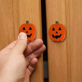 5/10/15 шт. Крышка для ручки-тыквы на Хэллоуин, многоразовые ручки для шкафа, декоративная защита для дверной ручки для украшений на Хэллоуин