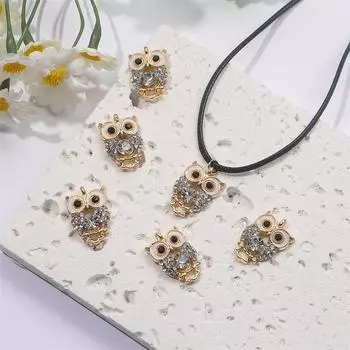 5/10/15 шт. подвеска в виде совы из сплава, креативная подвеска в виде животного для браслетов своими руками, ожерелий, сережек для изготовления ювелирных изделий, ювелирных брелоков 5pcs