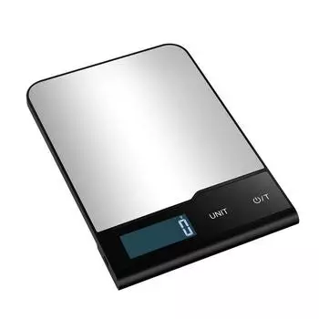 5/10/15kg Household Kitchen Scale Electronic Food Scale Baking Scale Measuring Tool Stainless Steel Platform with LCD Display