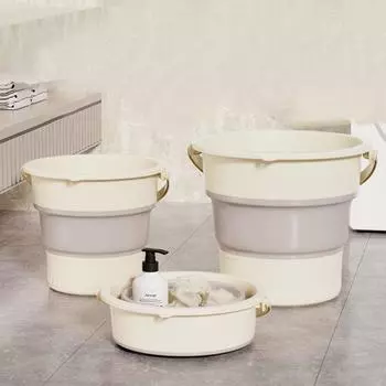 5/10/17 л складное ведро многоцелевое складное умывальник уличный рыболовный ковш мытье автомобиля 5L серый