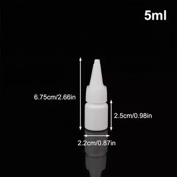 5/10/20/30/50/60/100Ml White Squeeze Dropper Empty Bottle With Screw Cap Eyes Liquid Ink Oil Dropper Paint Pigment Bottles 5ml