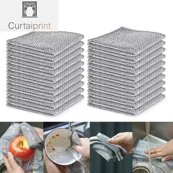 5/10/20/30 шт., многофункциональные проволочные салфетки для мытья посуды, влажная и сухая проволочная салфетка для мытья посуды, кухонная варочная панель, салфетки для мытья посуды, ежедневная уборка