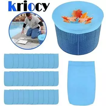 5/10/20/30 шт. носки для скиммера для бассейна, фильтры для хранения, очистка скиммера, многоразовые нейлоновые аксессуары для бассейна, корзин, скиммеры