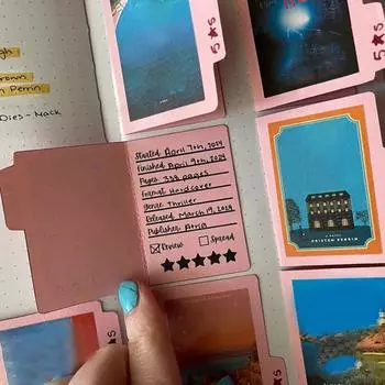 5/10/20/50 шт. Мини-папка для обзора книг, расширяющаяся, органайзер, коллекция книг с 100 карманами 5pcs розовый