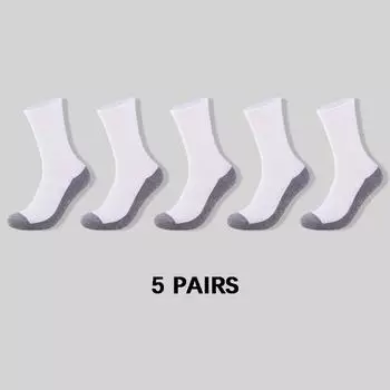 5/10/20 пар носков мужские осенне-зимние утолщенные носки средней длины дезодорирующие впитывающие пот повседневные спортивные носки