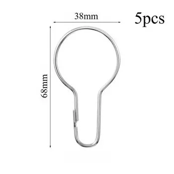5/10/20 Pcs Metal Shower Curtain Gourd Shaped Hook AccessoryTowel Drying Hanging Hook 68mm*38mm