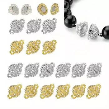 5/10/20 шт. 9 мм блестящая сферическая магнитная пряжка подходит для браслета, ножной цепочки, изготовления ожерелий практичный магнитный двойной соединитель 5pcs