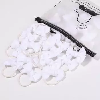 5/10/20 шт./лот Гросгреновая лента Банты для волос в хвостик Эластичные резинки для волос Повязки на голову Держатели Аксессуары для волос для маленьких девочек Младенцев 5pcs