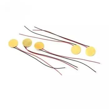 5/10/20 шт. Пьезоэлектрический элемент зуммера, пьезокерамическая пластина, пьезоэлектрический диаметр 12 мм, 15 мм, 18 мм, 20 мм, 27 мм, 35 мм, 50 мм с проводом