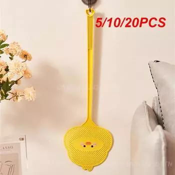 5/10/20 шт. пластиковая мухобойка прочная мультяшная полиэтиленовая ткань манго желтая летучая мышь для борьбы с вредителями летающая летучая мышь на резинке