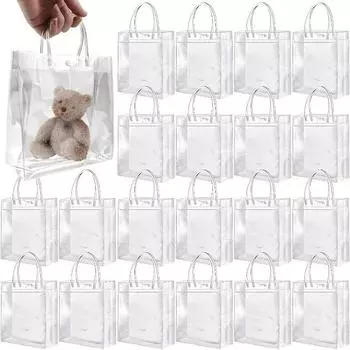 5/10/20 шт ПВХ прозрачная сумка-тоут праздничная подарочная упаковка коробка может быть застегнута на пуговицы сумки-тоут 13X15X7cm