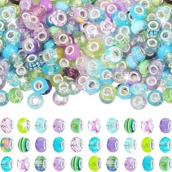 5/10/20 шт. Разноцветные европейские и американские креативные бусины с большими отверстиями, декоративные, сделай сам, на День святого Валентина, на день рождения, подарок, аксессуары, ювелирные изделия, поделки 5pcs разноцветный