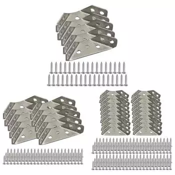 5/10/20 шт. угловые кронштейны, крепеж из нержавеющей стали, соединительные угловые скобки, универсальный кронштейн, аксессуары для мебели 10Pcs