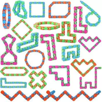 5/10/20 шт. Забавная цепочка с защелкой и щелчком, антистрессовая игрушка для снятия стресса, тревоги, СДВГ, детей и взрослых, антистрессовые игрушки 5PCS