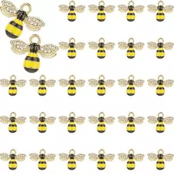 5/10/20 штук из сплава материала капает масляная пчела кулон симпатичный металлический ремесленный декор своими руками ювелирные изделия ожерелье браслет серьги 5pcs