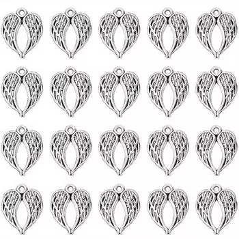 5/10/20 штук сплава материал крылья ангела амулет крылья феи ангел-хранитель амулет изготовление ювелирных изделий амулет своими руками браслет ожерелье серьги 5pcs