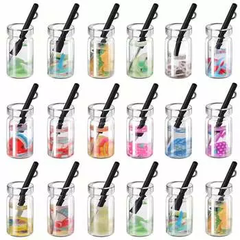 5/10/20 шт. Случайные Смешанные Круглые Подвески в виде Фруктовых Чашек, Подвески для Водных Чашек, DIY Браслет, Ожерелье, Серьги, Брелок, Подвеска для Ножной Цепочки 5pcs