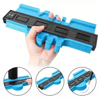 5/10-дюймовый контурный калибр для плитки, ламината, формирования кромок, измерительная линейка для древесины, ABS 5 inch красный