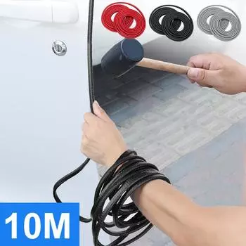 5/10 м резиновые полоски герметик капота хром двери багажника защитные универсальные автомобильные аксессуары для защиты кромок дверей