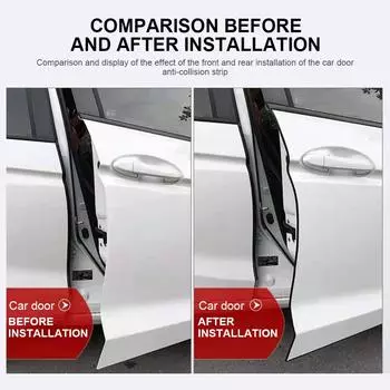 5/10 м защитная полоса для бампера с уплотнительной лентой из стального диска, клейкая отделка, резиновые защитные полосы для автомобиля