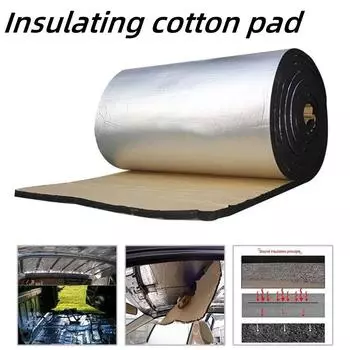 5/10 мм автомобильный акустический тепловой шумоизолирующий коврик для автомобильного глушителя выхлопной трубы, капота, бытовой двери, водонепроницаемый изоляционный рулон