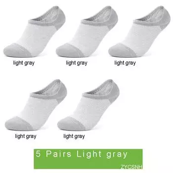 5/10 пар носков из бамбукового волокна, летние невидимые носки, короткие чулки, сетчатые носки, дышащие и повседневные носки-лодочки, размер 37-44 EUR 37-44