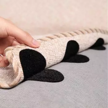 5/10 пар прочных антискручивающихся ковровых лент, нескользящие наклейки, самоклеящиеся двухсторонние наклейки с захватом для ковров 5pcs белый