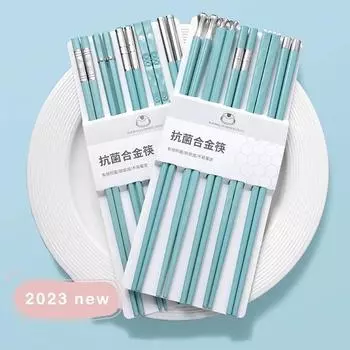 5/10 пар высококачественных японских нескользящих палочек для еды корейского дома, отеля, ресторана, портативных здоровых палочек для суши