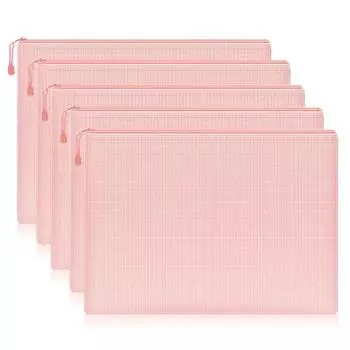 5/10 шт. сетчатый мешок на молнии, сумка для документов Macaron Colors, размер A4, водонепроницаемые папки на молнии, сумки для хранения школьных канцелярских принадлежностей