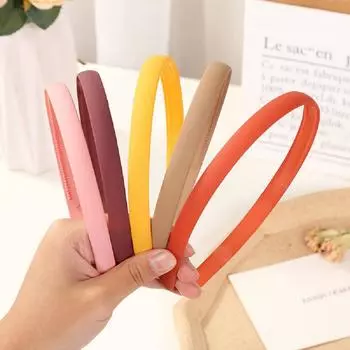 5/10 шт. 1 см Матовые ободки для волос Пластиковые ободки с зубчиками для девочек Детские обручи для волос Детские обручи для волос Ободки для девочек Набор аксессуаров для волос