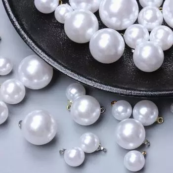 5/10 шт. 4-16 мм белый искусственный жемчуг кулон свободные бусины DIY модные серьги ожерелье материалы для изготовления ювелирных изделий ювелирные аксессуары 10mm/5pcs золотой