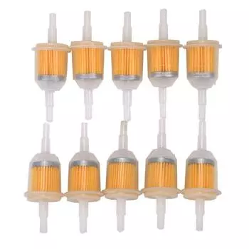 5/10 шт 6MM-8MM 1/4 встроенный газовый топливный фильтр пластиковый газовый топливный бензиновый масляный фильтр замена для скутера мотоцикла квадроцикла топлива