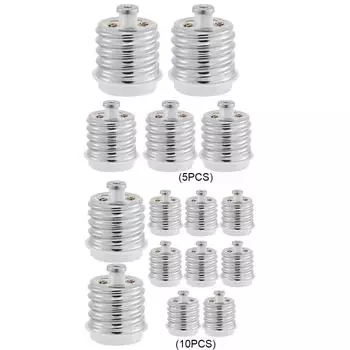 5/10 шт. адаптер для лампы E27 в цоколь E40 с твердым винтом 5PCS