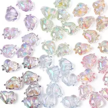 5/10 шт акриловые бусины красочные звезды любовь бусины для DIY ожерелье браслет серьги изготовление ювелирных изделий 5pcs разноцветный