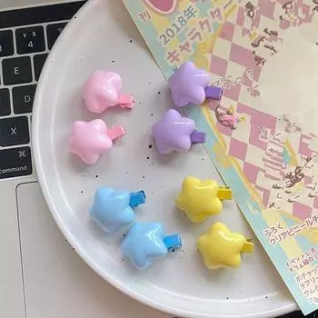 5/10 шт., аксессуары для волос для девочек, супер милая заколка в виде звезды, летняя заколка для волос в виде челки в виде пентаграммы, новый головной убор 5PCS