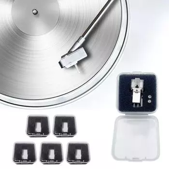 5/10 шт. чехол для звукоснимателя держатель картриджа прозрачный проигрыватель пластинок держатель иглы хранение фонографа 5