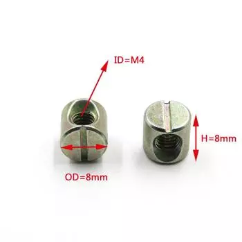 5/10 шт. цветной оцинкованный болт с прорезью/крестообразным шлицем, молоток с прорезью, встроенная гайка, кровать, стул, мебель Phillip M8x15mm 5pcs