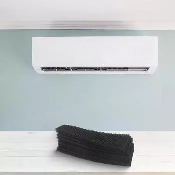 5/10 шт. Фильтр-губка для фильтра кондиционера Midea, трехуровневый хлопковый фильтр, аксессуары, детали систем HVAC