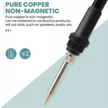 5/10 шт. Головка для пайки Чистый медный паяльник сварочное оборудование Набор сварочных инструментов многофункциональный электрический паяльник головка инструмент With Welding Wires