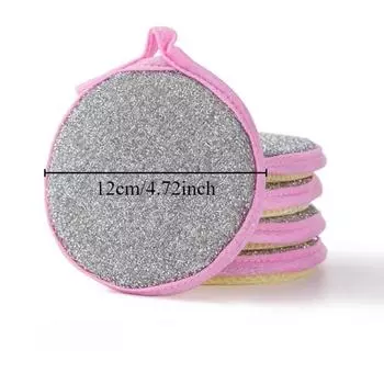 5/10 шт. губка для мытья посуды многоразовая двухсторонняя моющаяся губка щетка для мытья посуды горшок бытовые кухонные чистящие средства