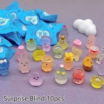 5/10 шт. Кавайные игрушки-модели животных, Детские сувениры для вечеринки по случаю дня рождения, Сюрприз, Слепой пакет, Маленький подарок, Индивидуальная упаковка