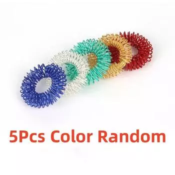 5-10 шт. Кольца для акупрессуры Кольца для пальцев с шипами Сенсорный набор для подростков Взрослых Снижение стресса Массажер Снятие стресса Непоседливые игрушки