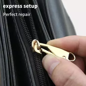 5/10 шт. Комплект для ремонта молнии, сменный язычок молнии, бегунок молнии, язычок, универсальный фиксатор молнии, металлическая головка молнии
